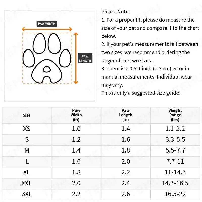 Waterproof Dog Rain Boots – 4-Piece Paw Protection Set – product image 3