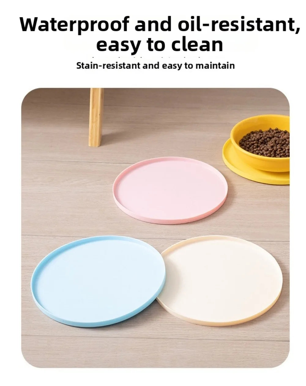 Silicone Pet Feeding Mat – Waterproof Non-Slip Placemat