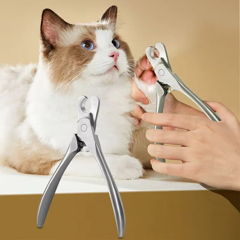 Pet Nail Clippers with File – Stainless Steel Grooming Tool