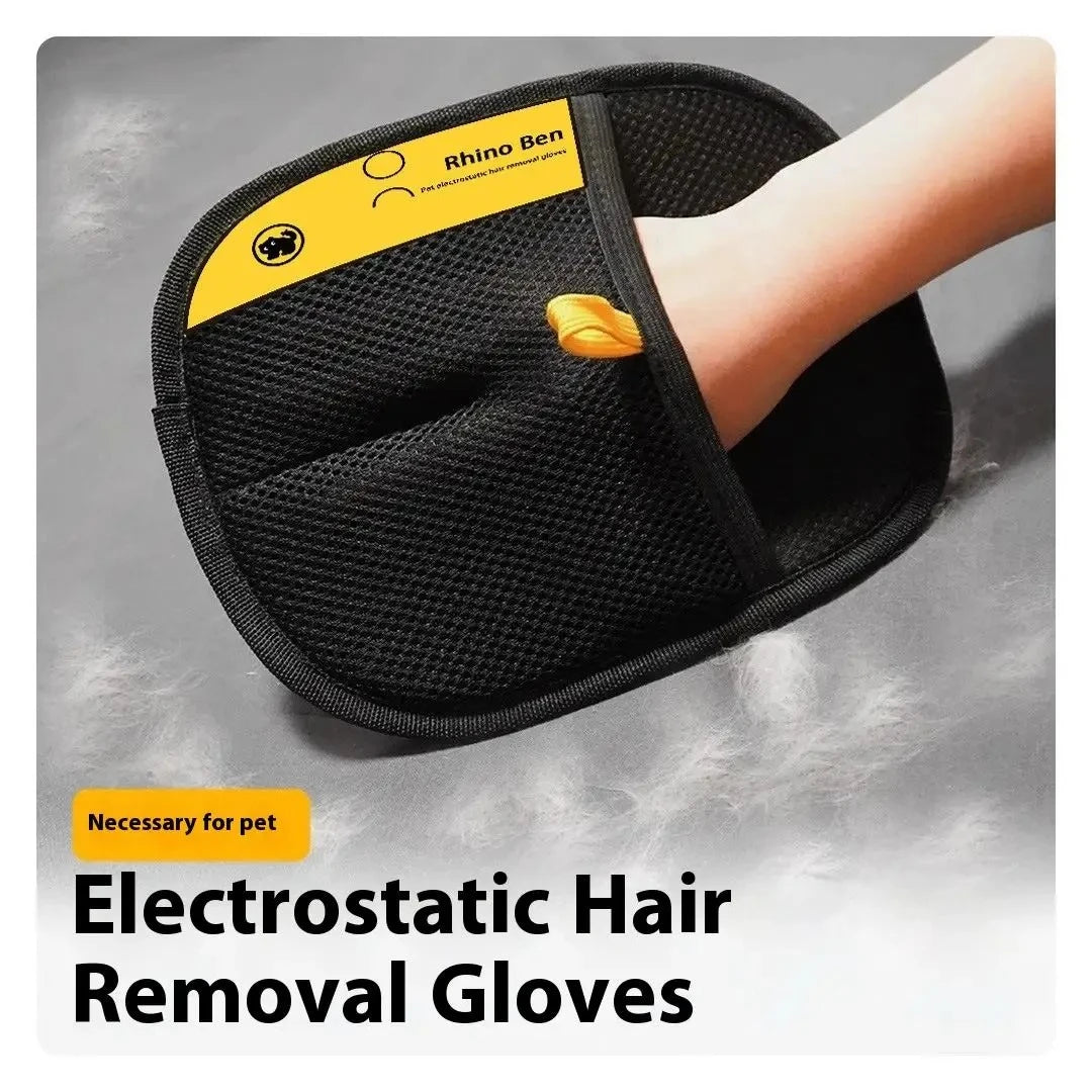 Pet Grooming Glove – Gentle Deshedding Hair Remover – product view 22