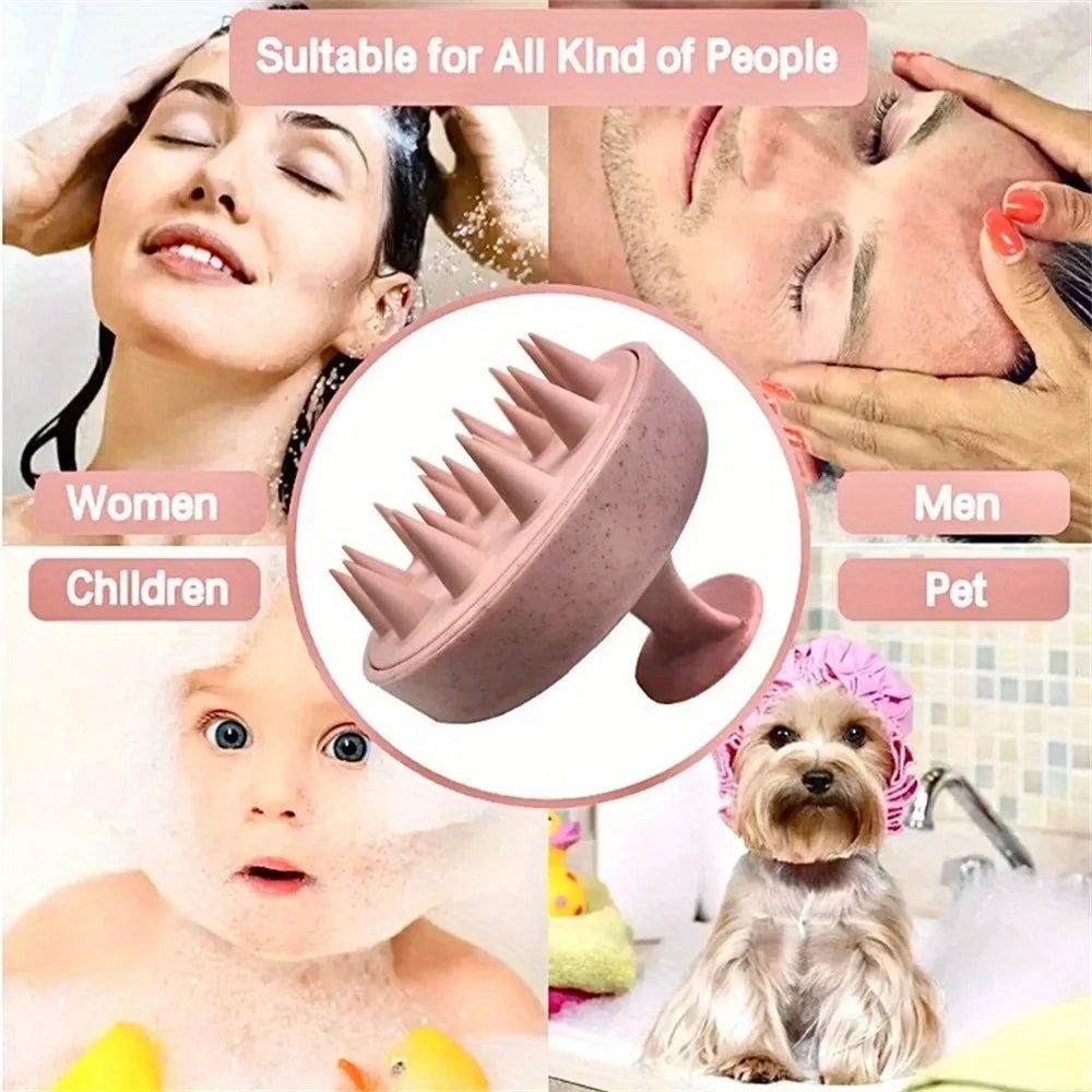 Silicone Pet Shampoo Brush – Bath & Massage Scrubber – product view 2