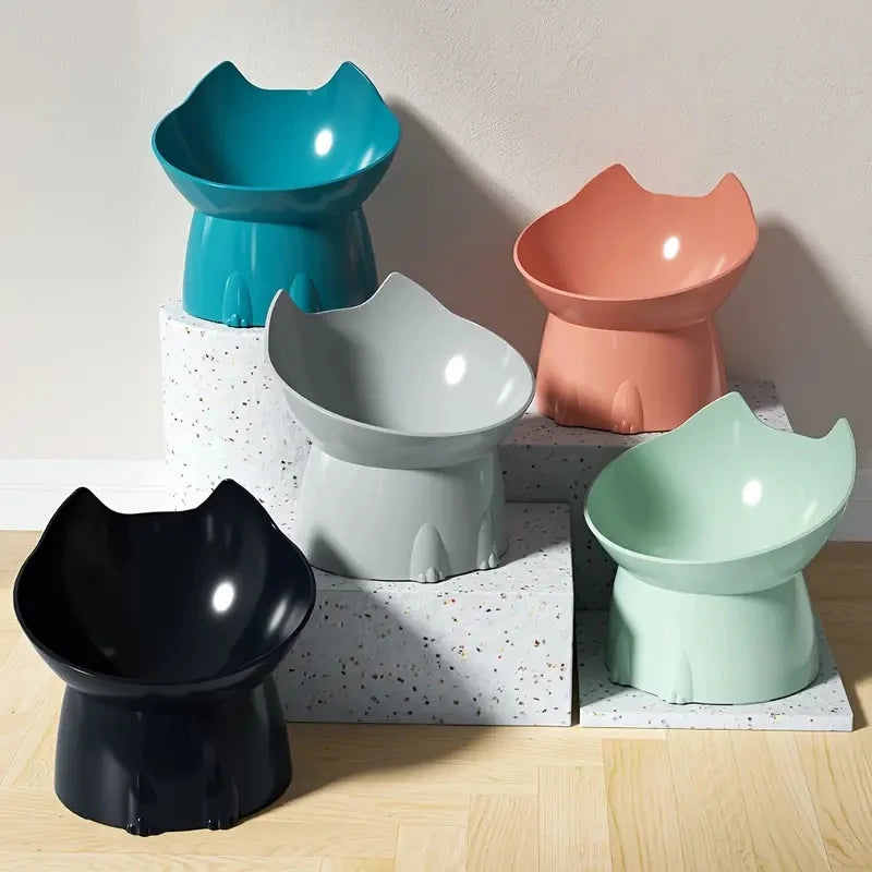 Elevated Cat Bowl – Anti-Tip Raised Feeding Dish