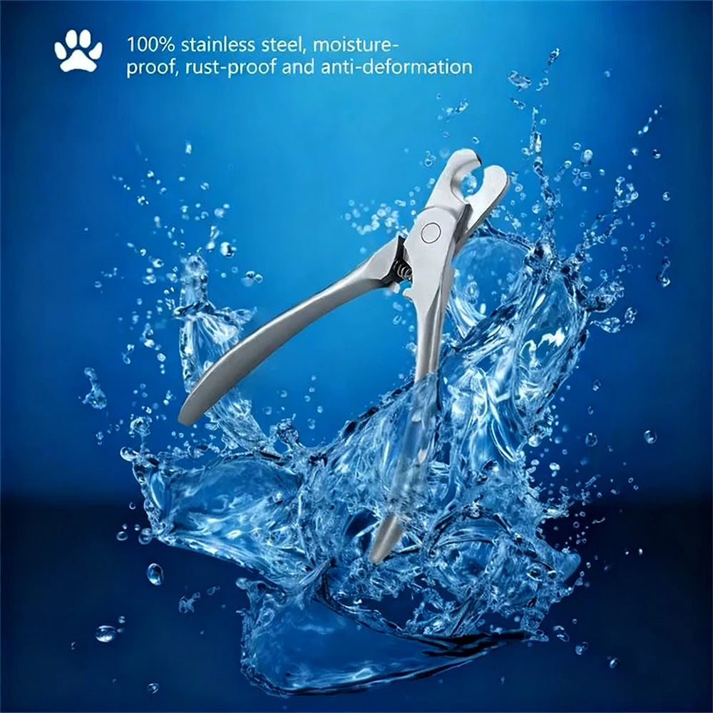 Pet Nail Clippers with File – Stainless Steel Grooming Tool