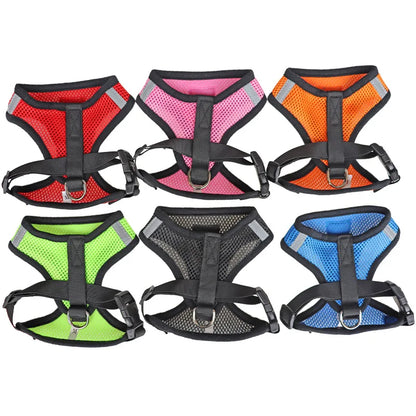 Breathable Mesh Pet Harness & Leash Set – Reflective – product view 3
